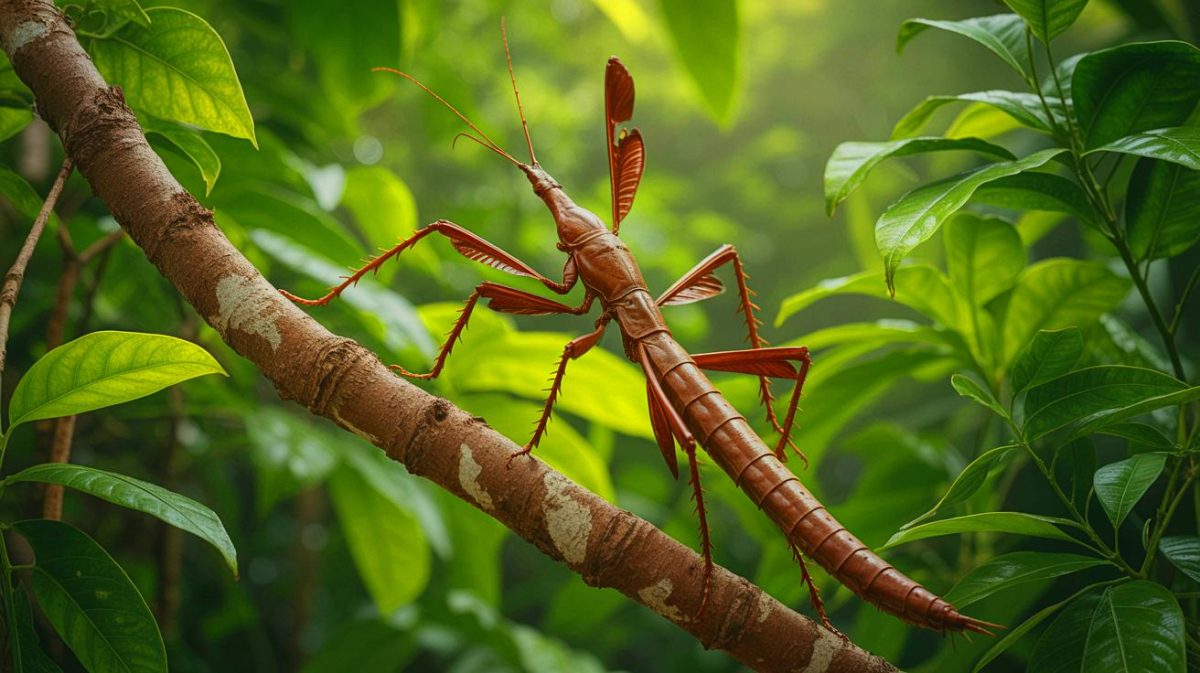 Australia’s “Monster Bug” Discovery Sparks Outrage: How Did a 2-Pound Creature Remain Hidden for Decades? Illustration of the massive stick insect Acrophylla alta discovered in the canopies of the Atherton Plateau.