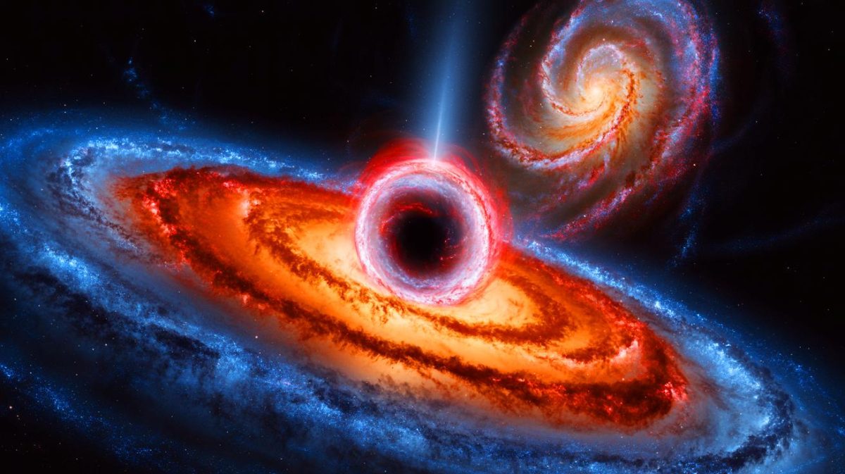 Black Hole Emerges in Cosmic Void: ‘This Is a Game-Changer for Space Science,’ Says Astrophysicist Illustration of a supermassive black hole forming between two colliding galaxies.