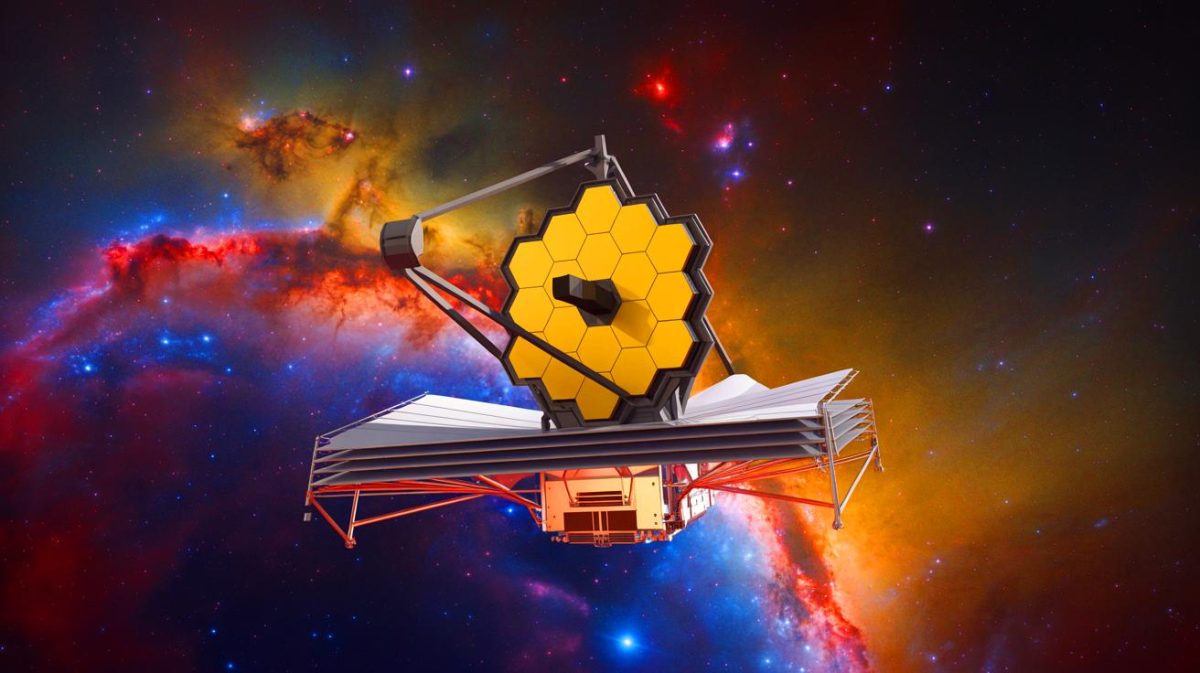 NASA’s James Webb Telescope Unveils 2,500+ Galaxies: “An Unprecedented Cosmic Dive” Sparks Heated Debate Over Space Exploration and Funding Illustration of the James Webb Space Telescope capturing a mosaic of distant galaxies.