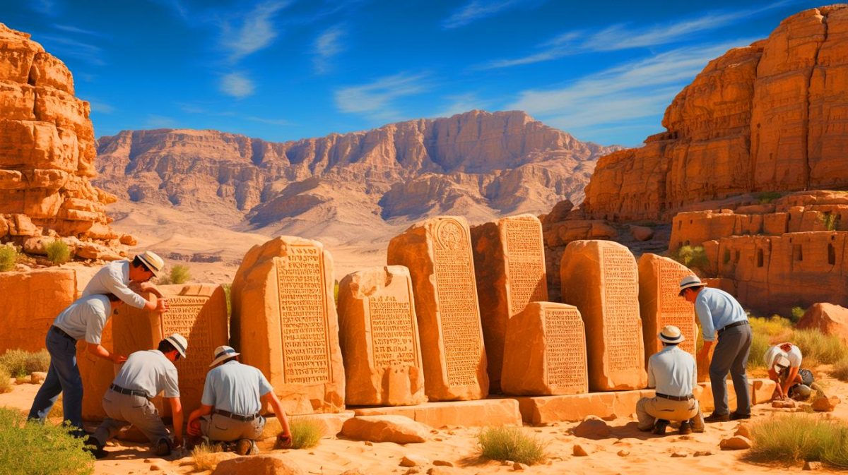 “Unbelievable Secrets Unearthed”: Scientists Stunned by 4,000-Year-Old Symbols Hinting at Lost Civilizations Illustration of Ancient Inscriptions Found at Serabit el-Khadim Site.