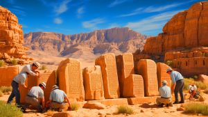 Illustration of Ancient Inscriptions Found at Serabit el-Khadim Site.