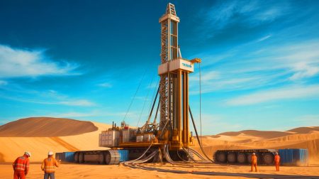 “Unearthly Terror Unleashed”: China’s 36,000-Foot Drill Sparks Fear of Hidden Secrets and Global Consequences Illustration of China's deep drilling project in the Taklamakan Desert reaching 35,790 feet.
