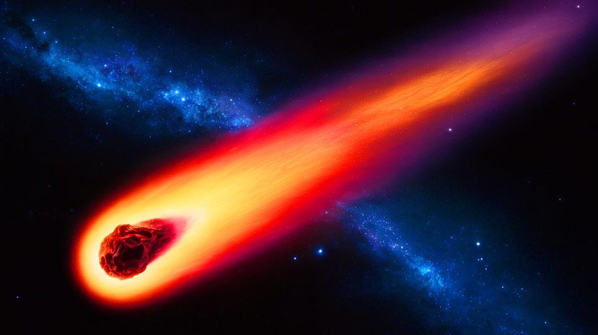 “Alien Cosmic Visitor”: Astronomers Film “Without Knowing” for Weeks, Unveiling a Mystifying Celestial Mystery Illustration of the interstellar object 3I/ATLAS with unexpected luminosity in the solar system.
