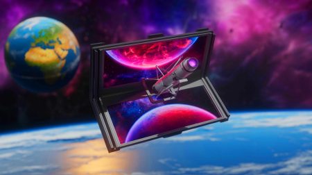 Astronomers Bet on Flat Telescope to Shatter 400-Year Tradition and Uncover New Earth-Like Planets Illustration of a Rectangular Space Telescope Designed to Discover Earth-Like Planets.